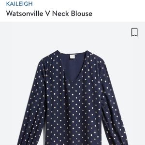 Kaileigh Watsonville V neck Blouse - Medium